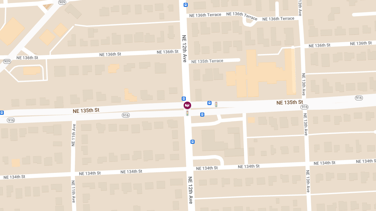 Injury Collision Reported at NE 12th Ave & NE 135th St