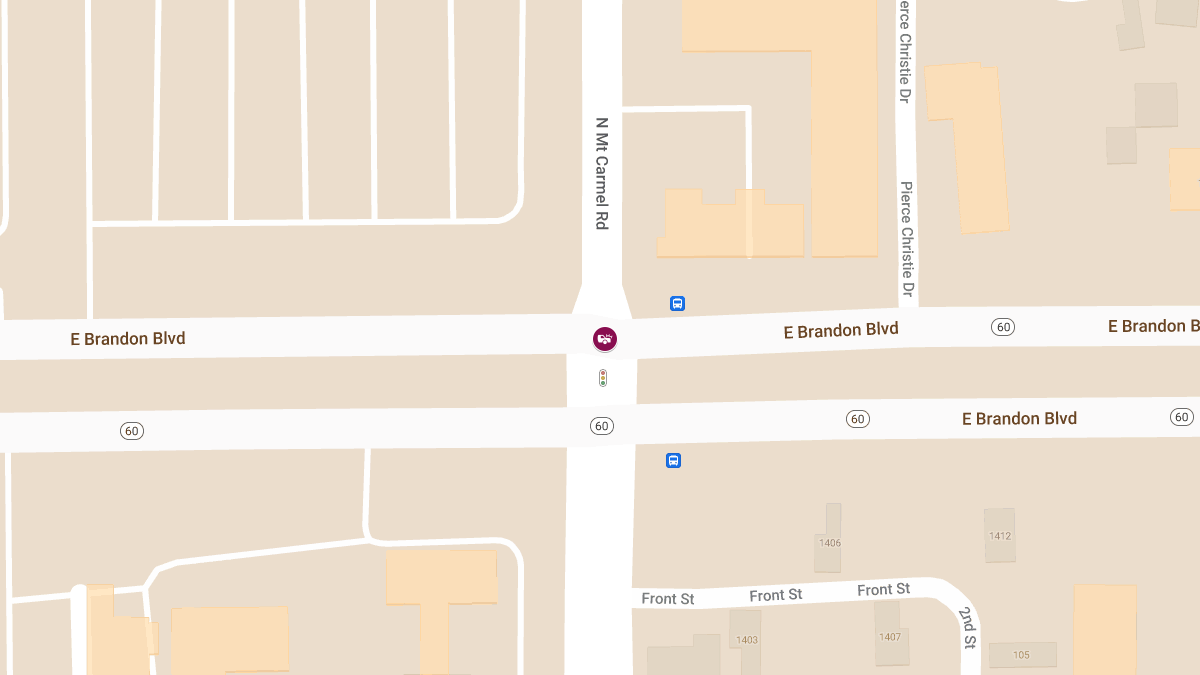 Injury Collision Reported on E Brandon Blvd at Mt Carmel Rd