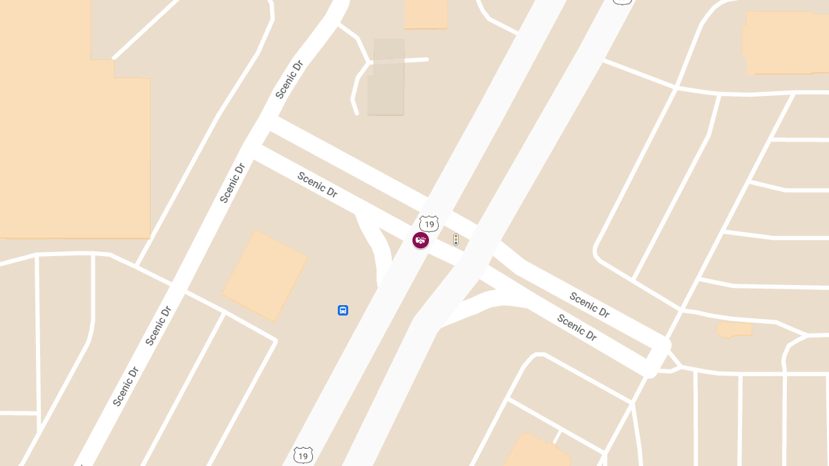 Injury Collision Reported on US-19 at Scenic Dr