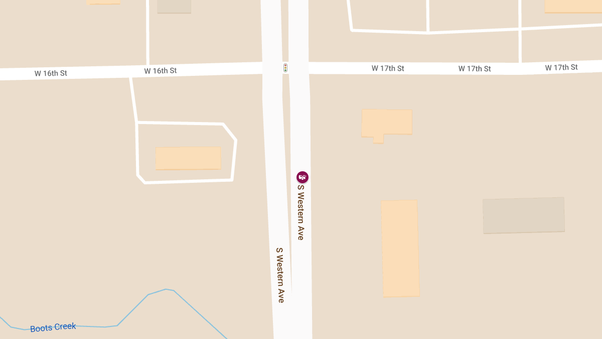 Injury Collision at 1701 S Western Ave