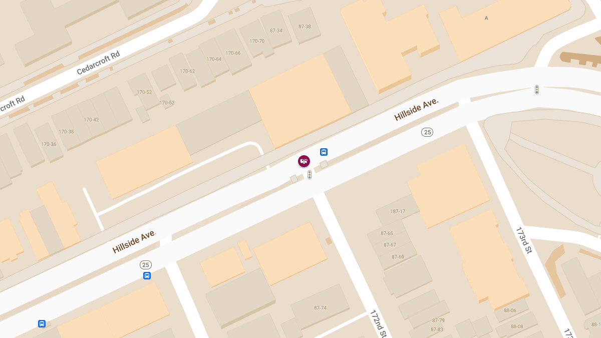 Injury Collision at 172nd St & Hillside Ave