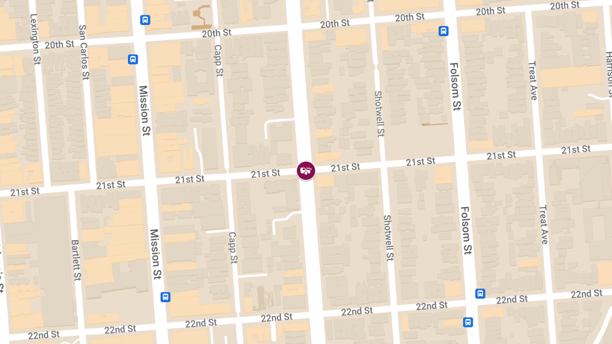 Injury Collision at 21st St & S Van Ness Ave