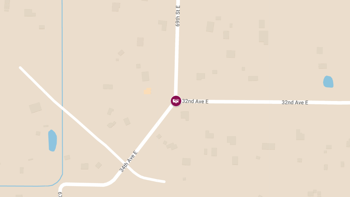 Injury Collision at 34th Ave E & 69th St E