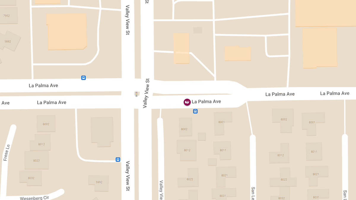 Injury Collision at 6041 La Palma Ave