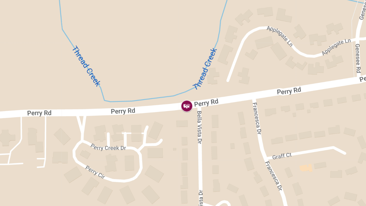 Injury Collision at Bella Vista Dr & Perry Rd