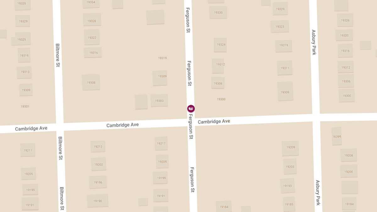 Injury Collision at Cambridge Ave and Ferguson St