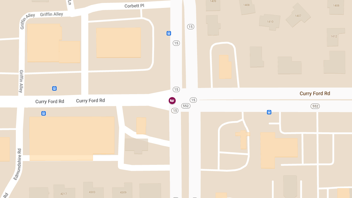 Injury Collision at Curry Ford Rd & Conway Rd