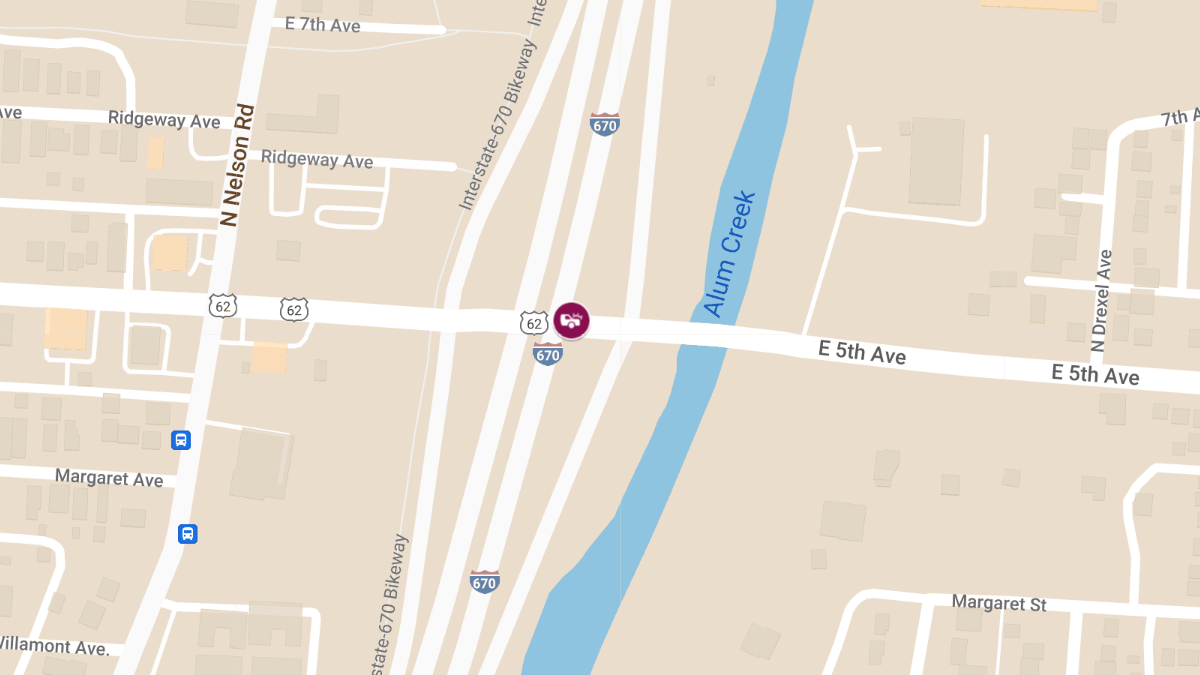Injury Collision at E 5th Ave & I-6