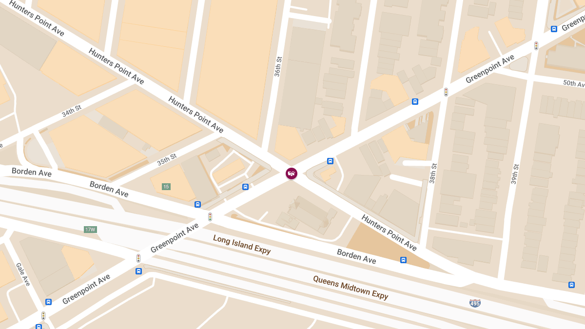 Injury Collision at Greenpoint Ave & Hunters Point Ave