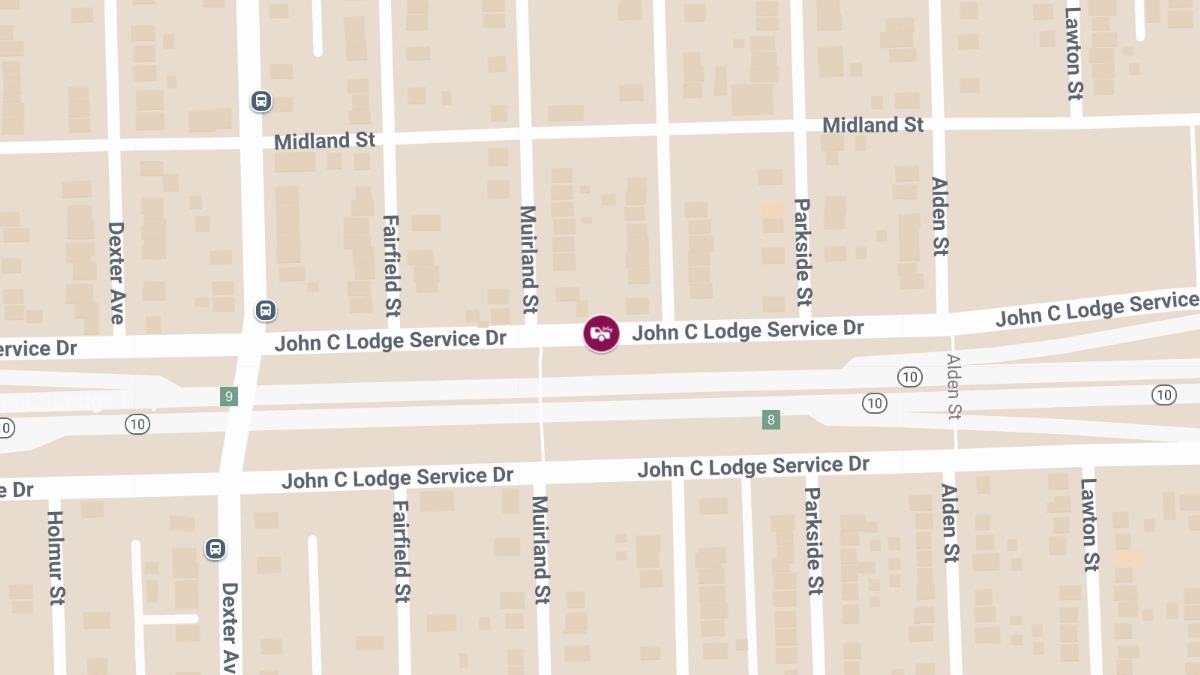Injury Collision at John C Lodge Fwy N & Linwood St