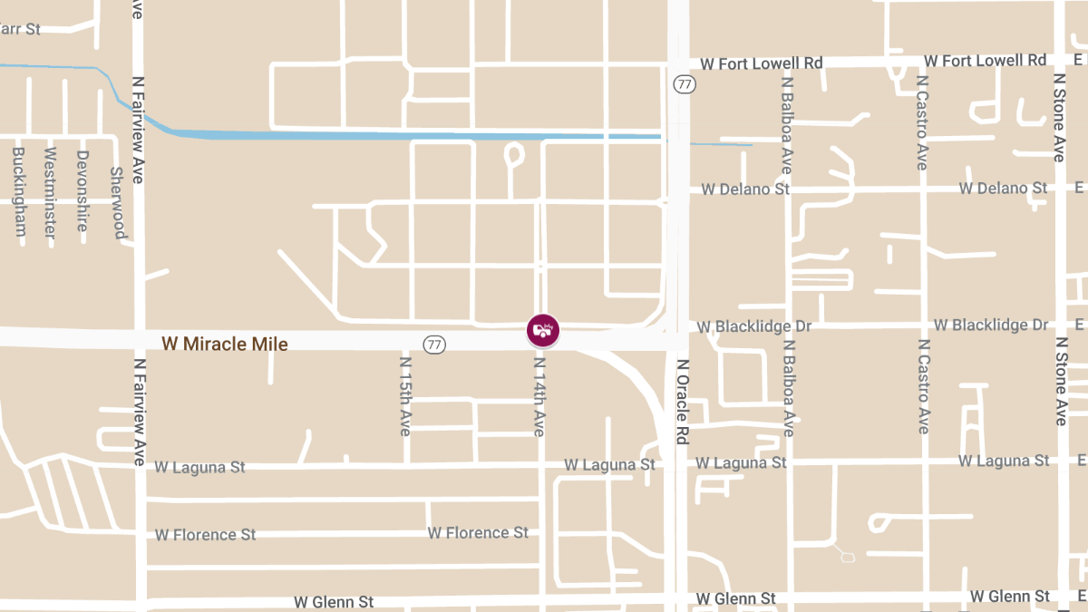 Injury Collision at N 14th Ave & W Miracle Mile