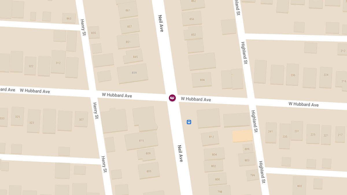 Injury Collision at Neil Ave & W Hubbard Ave