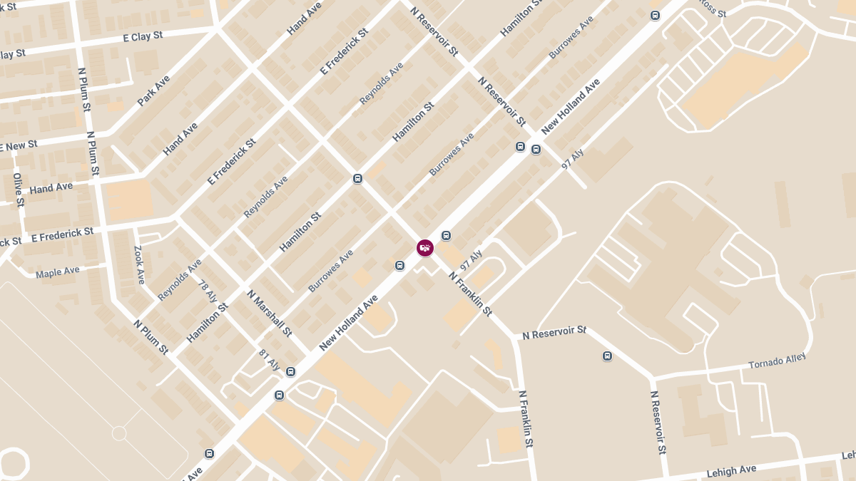 Injury Collision at New Holland Ave & N Franklin St