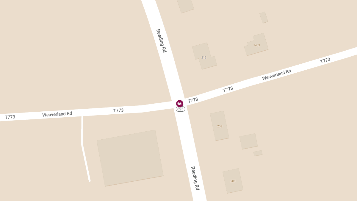 Injury Collision at Reading Rd & Weaverland Rd