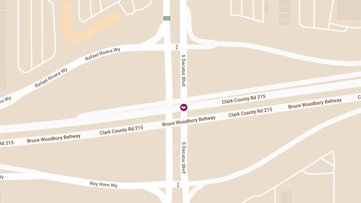 Injury Collision at S CC-215 W & S Decatur Blvd