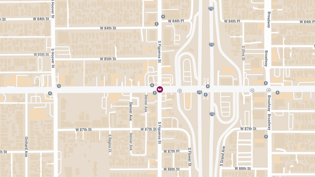 Injury Collision at S Figueroa St & Manchester Blvd