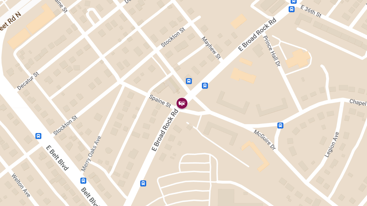 Injury Collision at Spaine St & E Broad Rock Rd