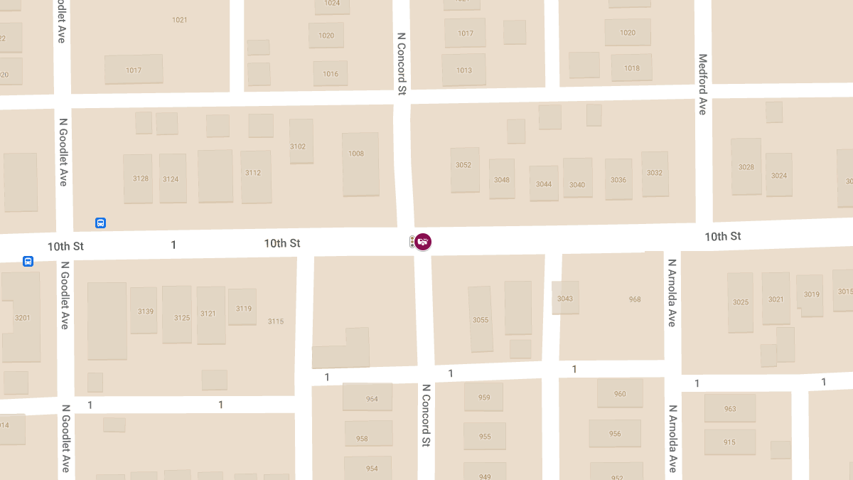 Injury Collision at W 10th St & N Concord St