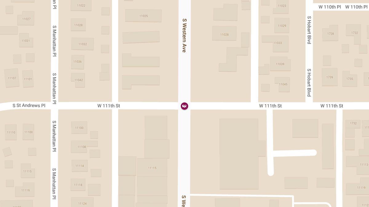 Injury Collision at W 111th St & S Western Ave