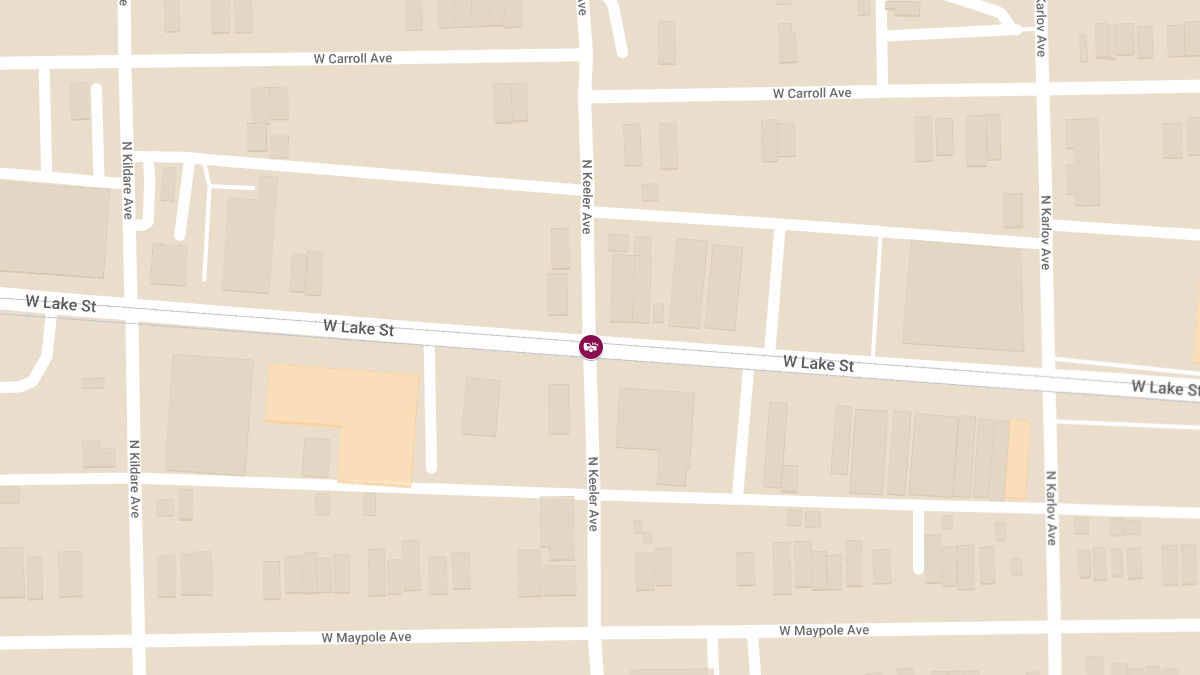 Injury Collision at W Lake St & N Keeler Ave