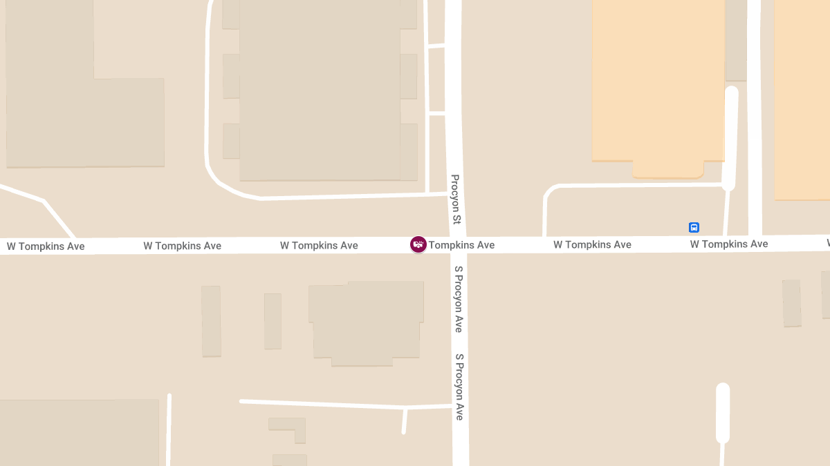 Injury Collision at W Tompkins Ave & Procyon St