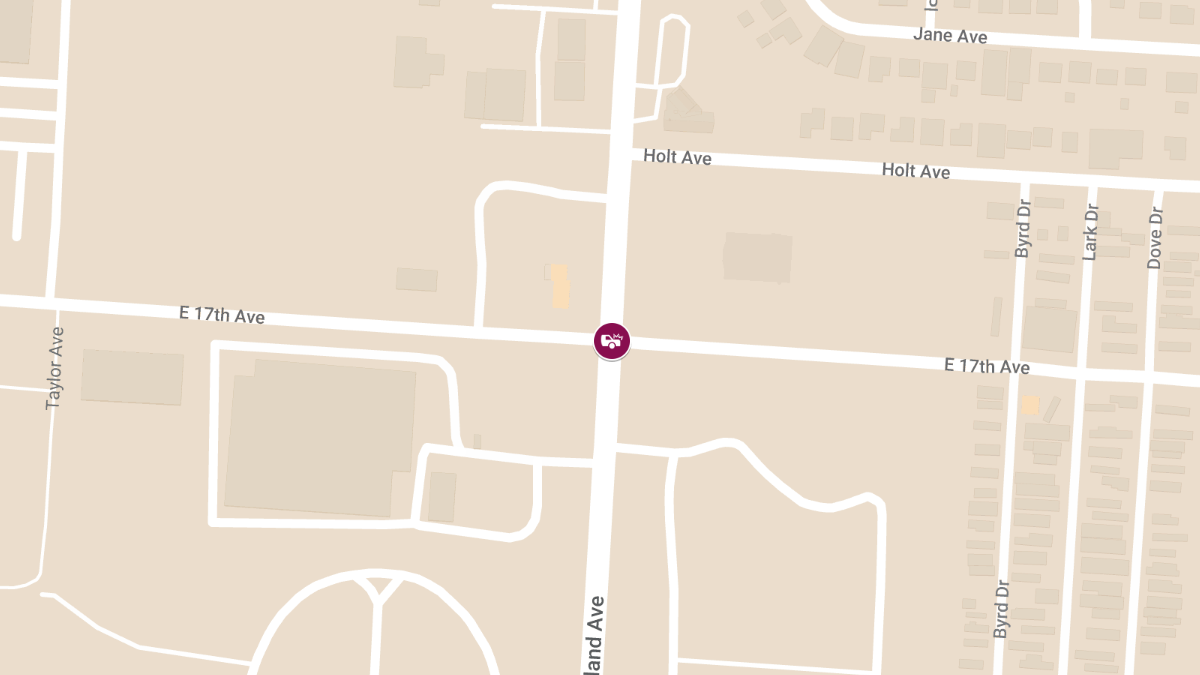 Injury Collision at Woodland Ave & E 17th Ave in Amer Crest