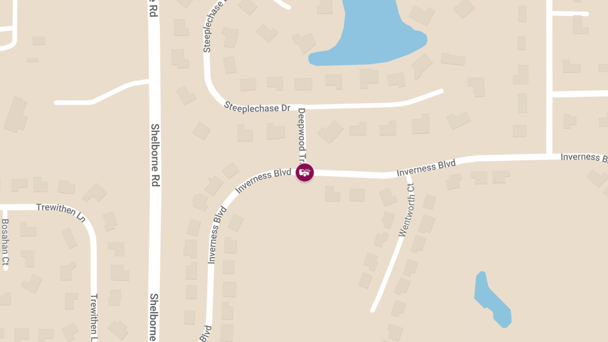 Injury Collision on 3400 Inverness Blvd