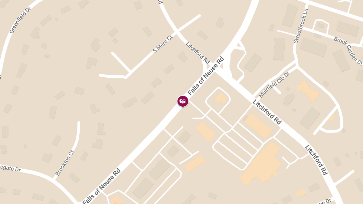 Injury Collision on Falls of Neuse Rd