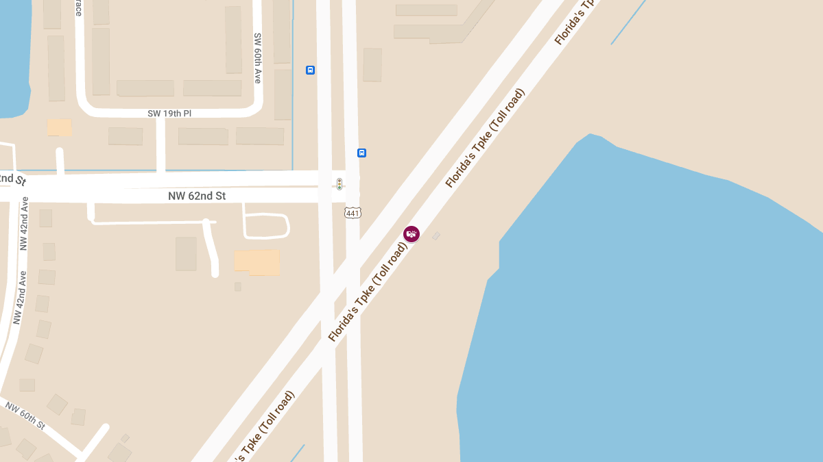 Injury Collision on Florida’s Turnpike NB at MM53