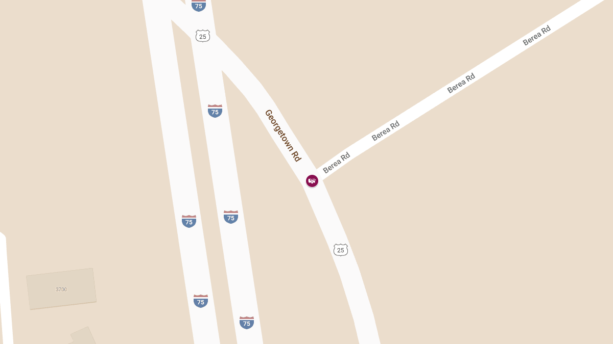 Injury Collision on Georgetown Rd at Berea Rd