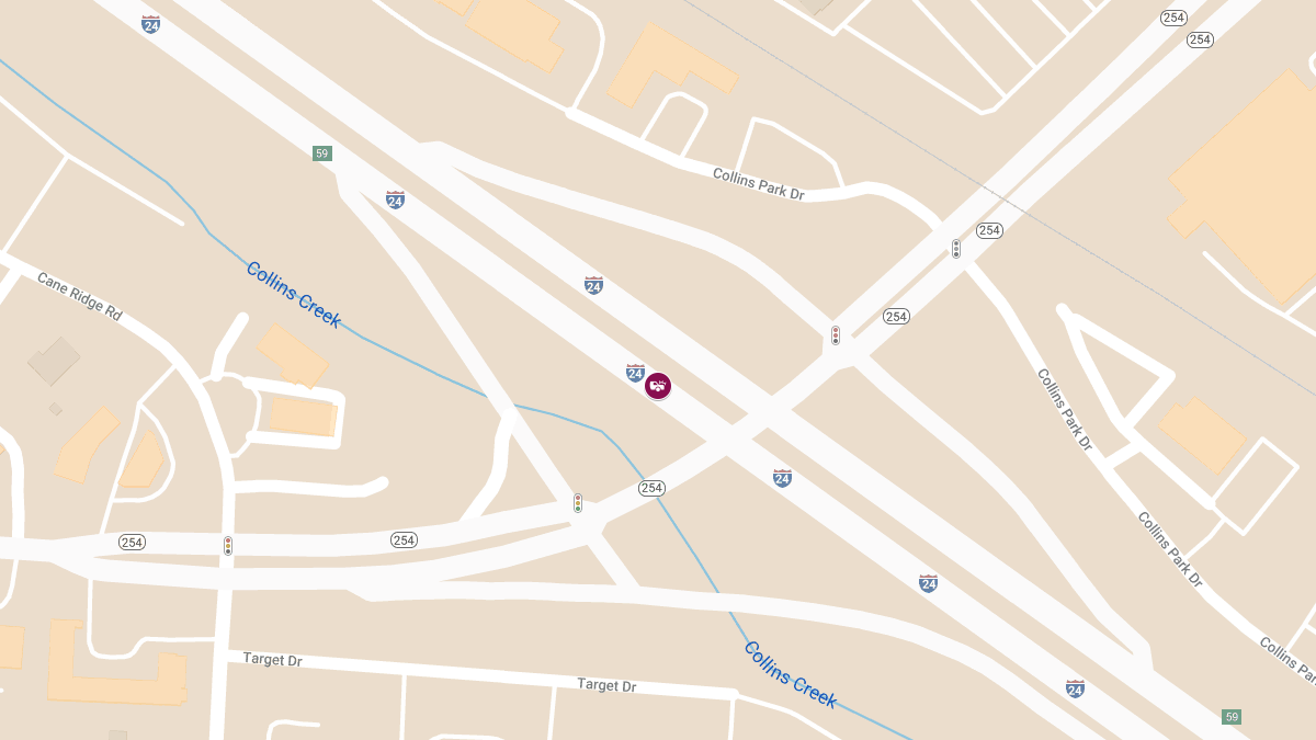 Injury Collision on I-24 W Between Hickory Hollow Pkwy and Bell Rd