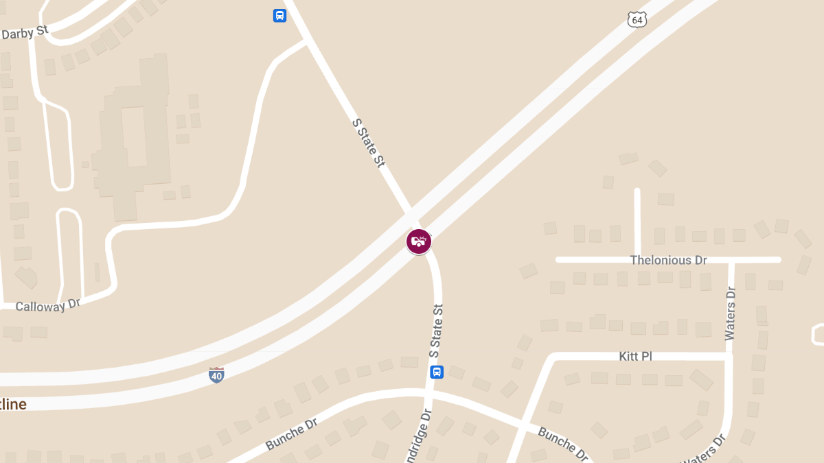 Injury Collision on I-40 Eastbound at S State St