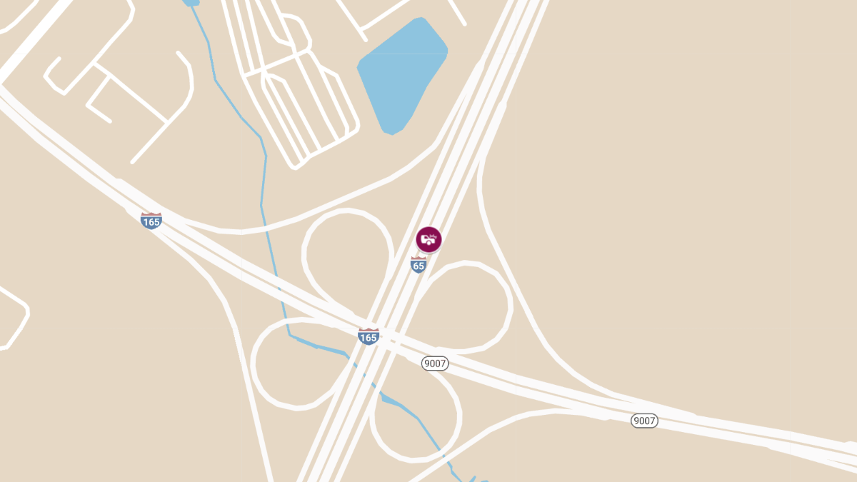 Injury Collision on I-65 NB Near MM 20