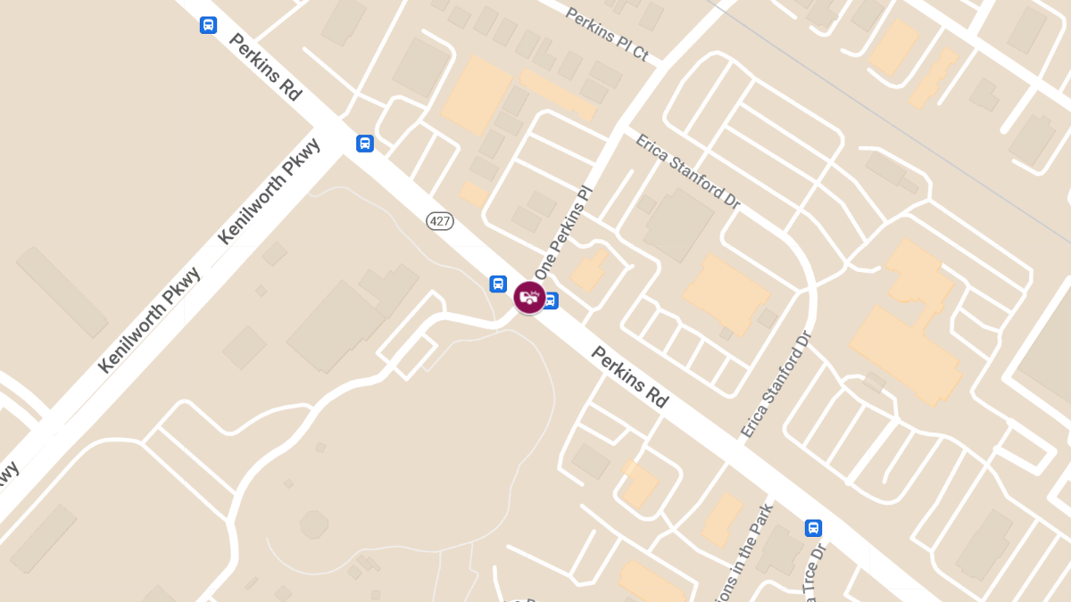 Injury Collision on Perkins Rd at One Perkins Place Dr