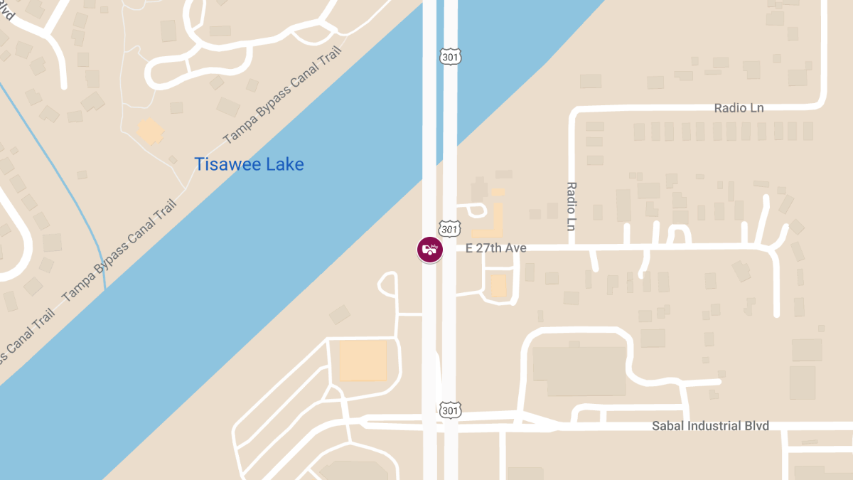 Injury Collision on US-301 at 27th Ave E (1)