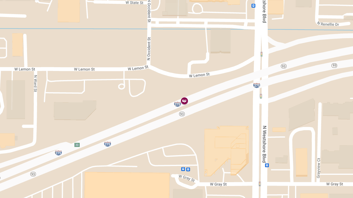 Injury Crash Blocks NB Lanes on I-275 Near MM4