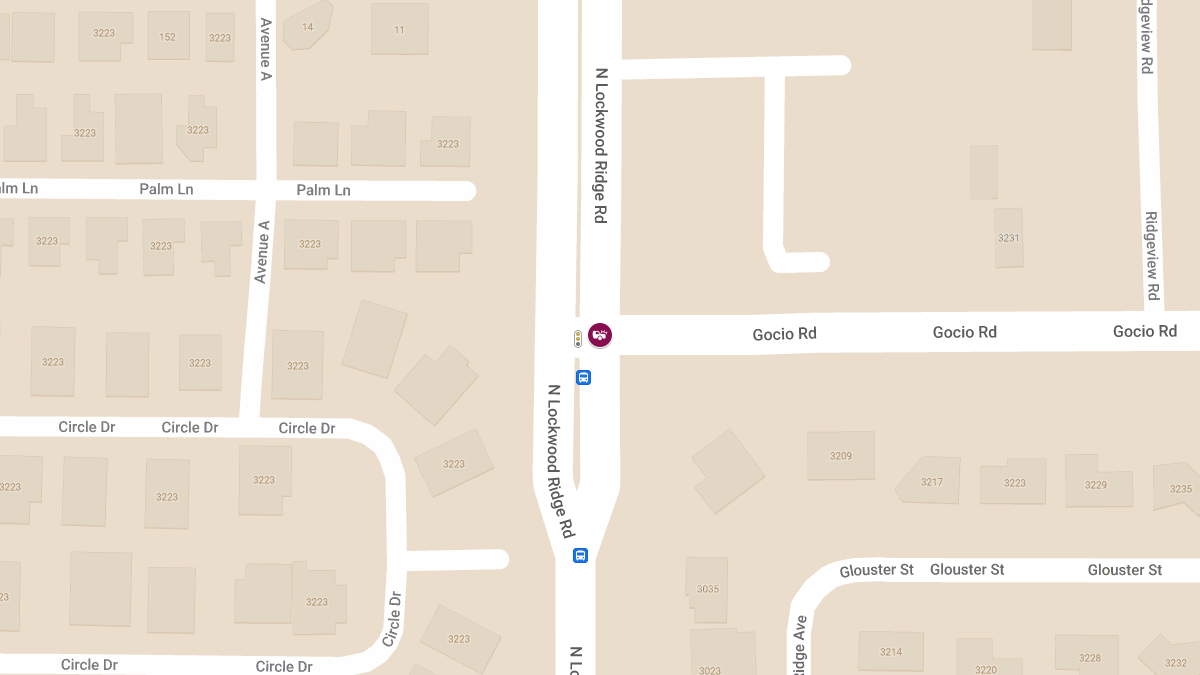 Injury Crash Causes Roadblock at Gocio Rd & N Lockwood Ridge Rd
