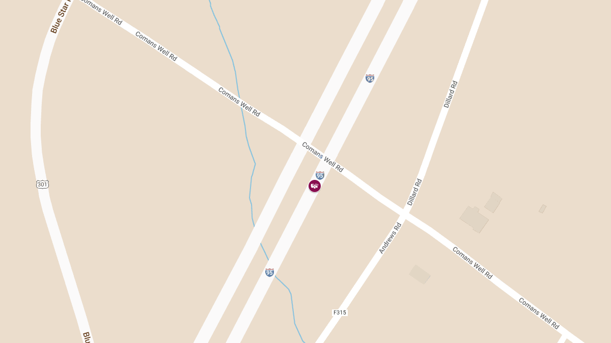 Injury Crash Causes Roadblock on I-95 NB at MM 305