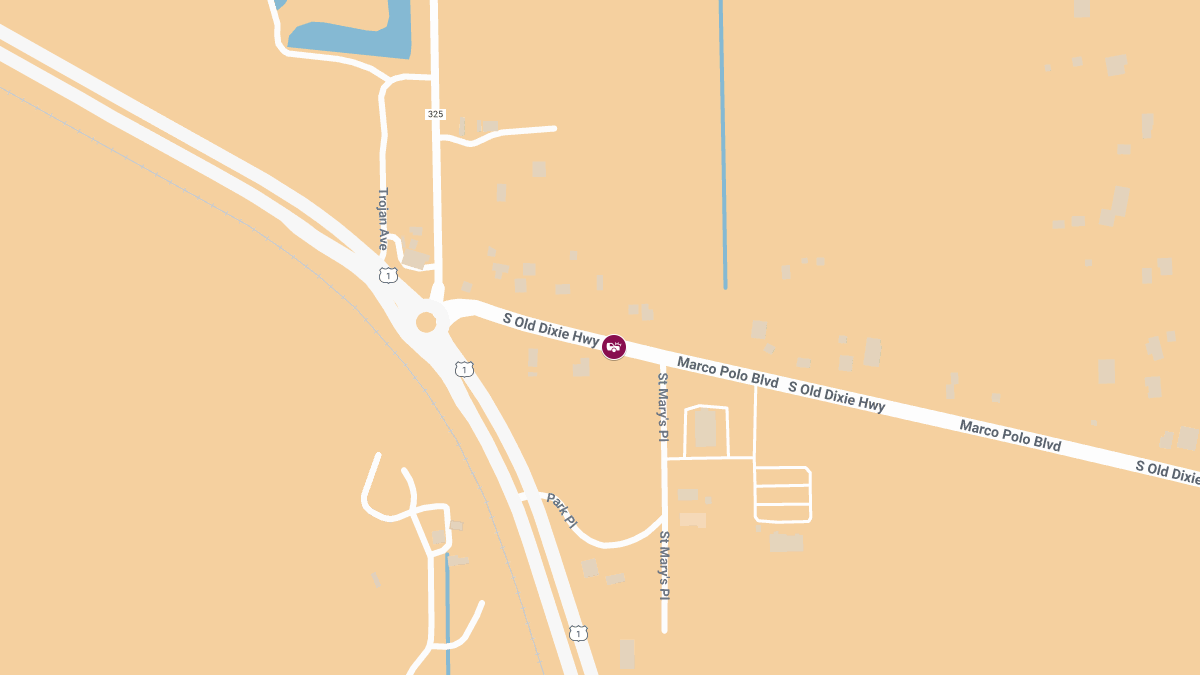 Injury Crash Causes Roadblock on S Old Dixie Hwy