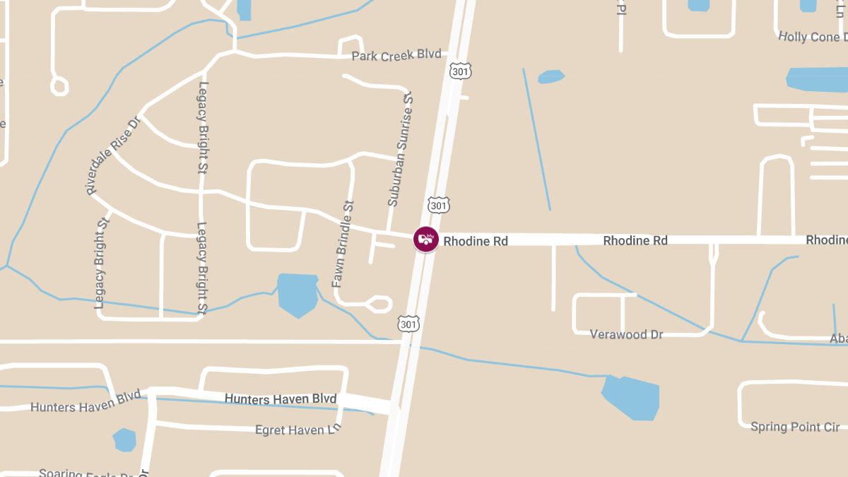 Injury Crash Causes Roadblock on US-301 at Rhodine Rd