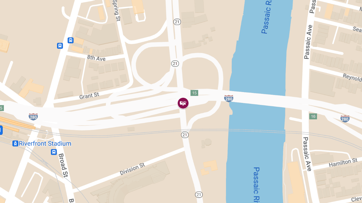 Injury Crash Closes RT-21 North Btwn Bridge St & I-280
