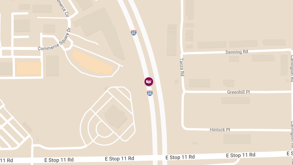 Injury Crash Involving Nissan Murano, Hyundai Elantra at E County Line Rd & I-65 S