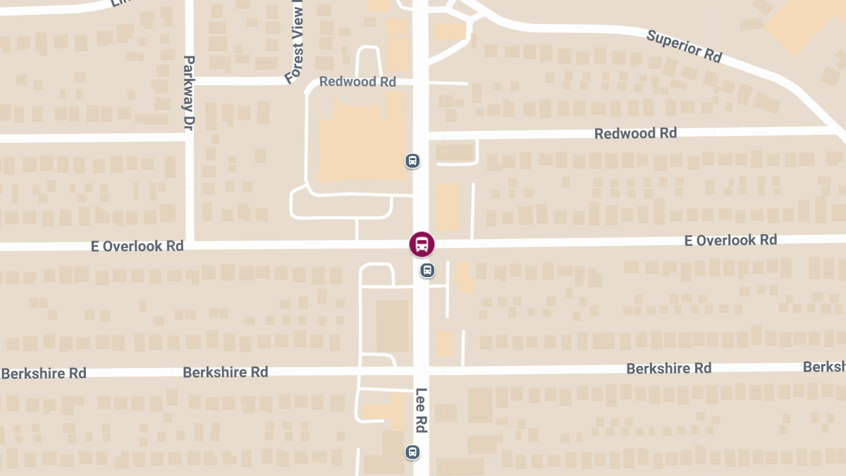 Injury Crash Involving School Bus at Lee Rd & E Overlook Rd