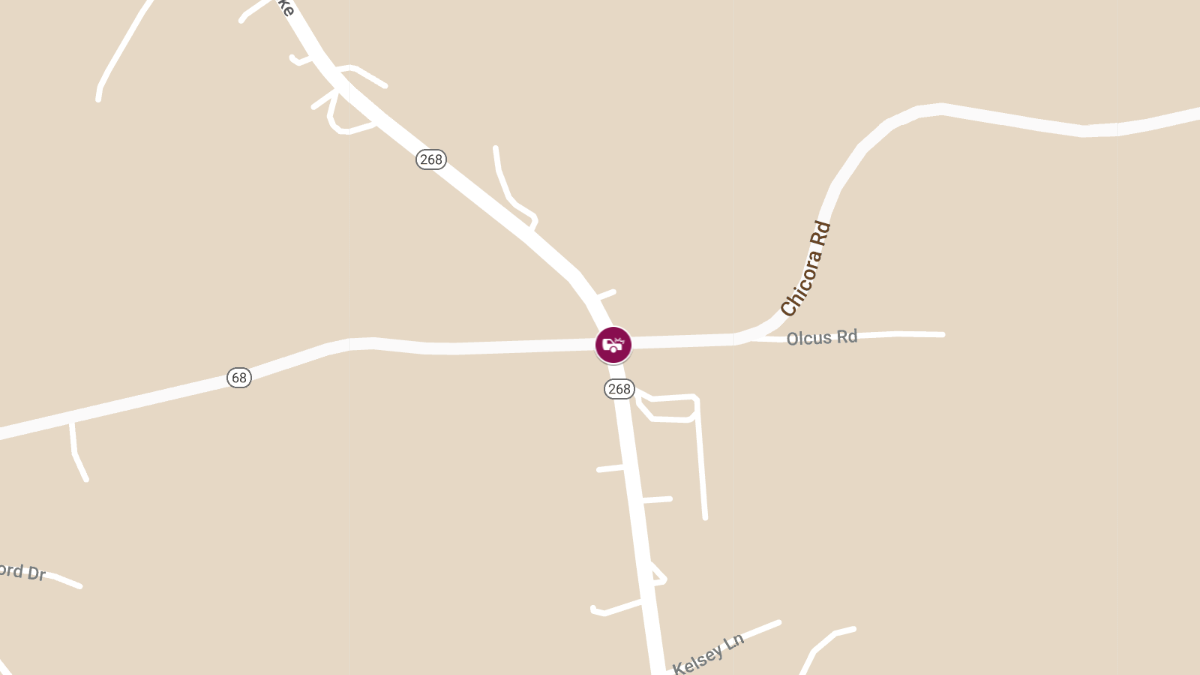 Injury Crash Involving Three Vehicles at Kittanning Pike & Chicora Rd