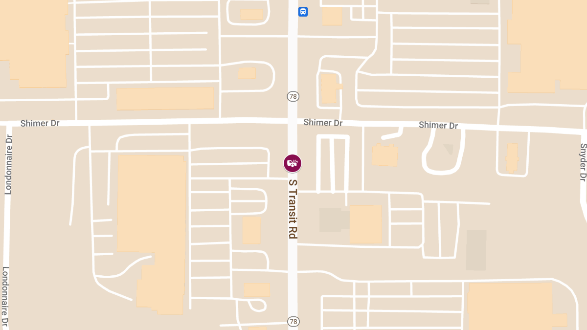 Injury Crash Involving Three Vehicles on South Transit Rd