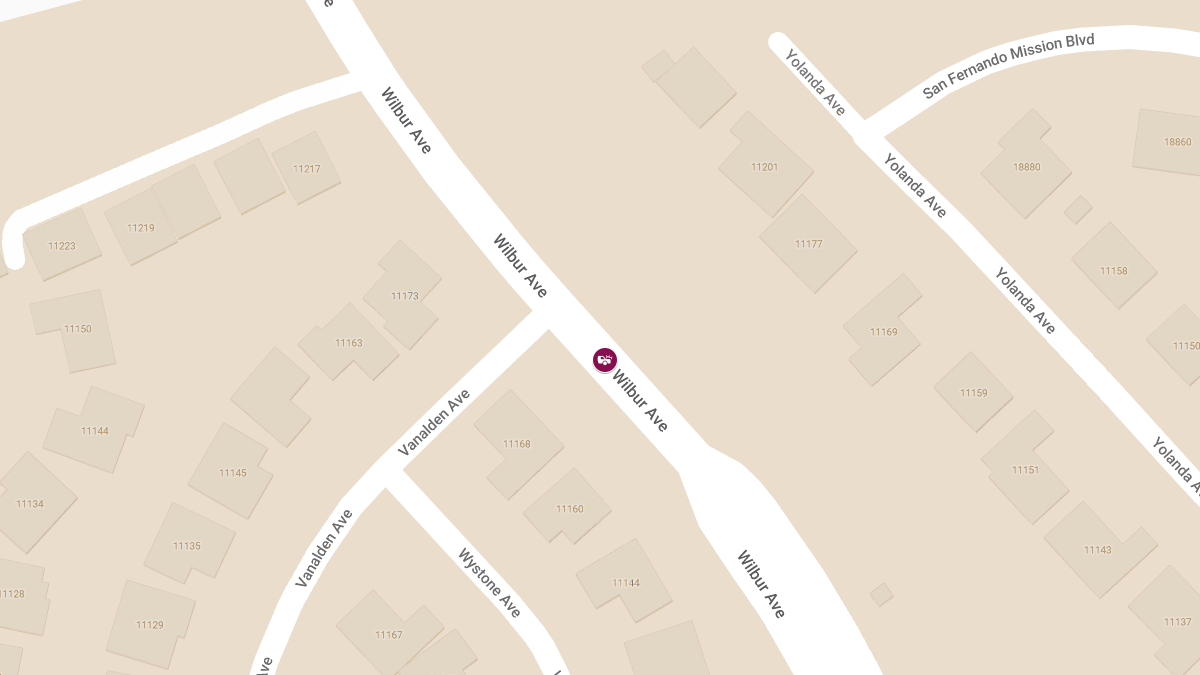 Injury Crash Reported at 11191 Wilbur Ave