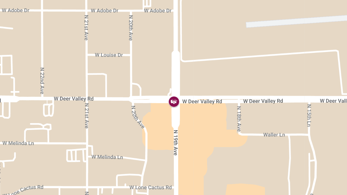 Injury Crash Reported at 19th Ave & Deer Valley Rd