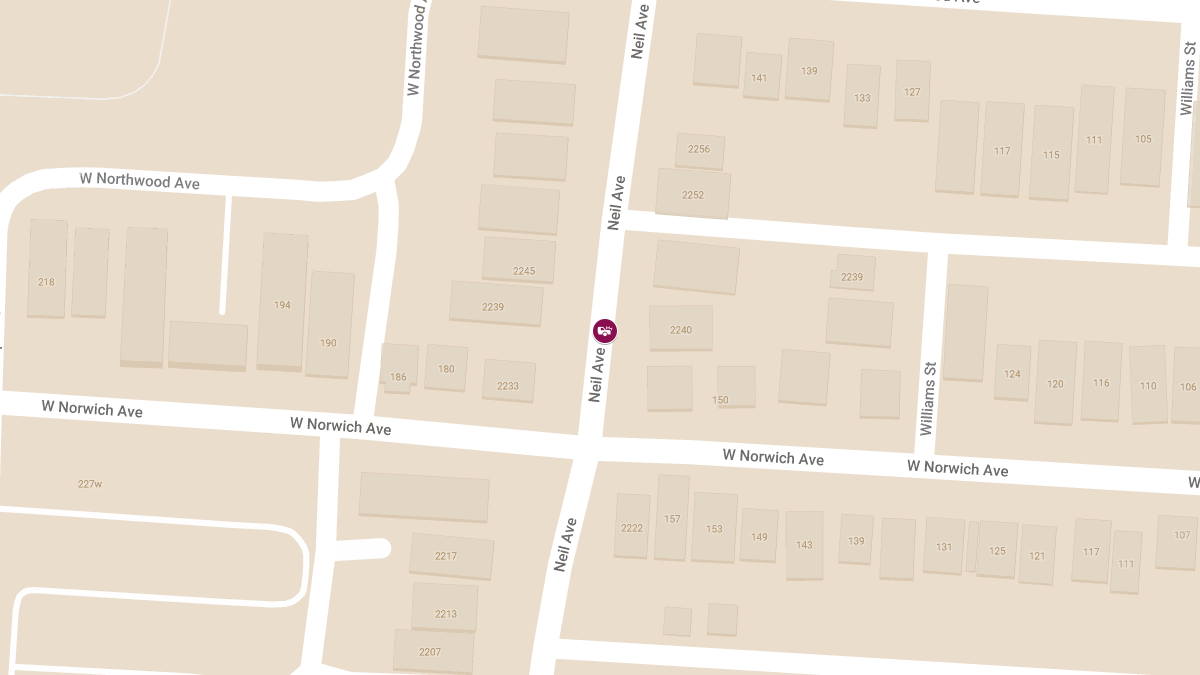 Injury Crash Reported at 2244 Neil Ave