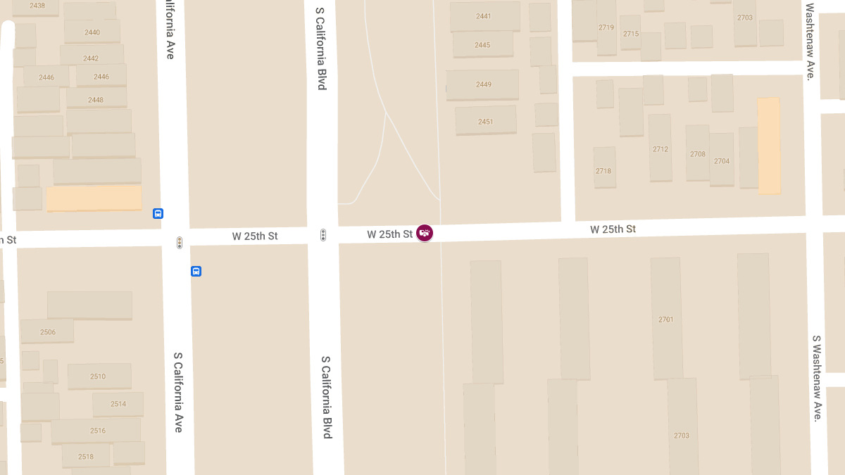 Injury Crash Reported at 2800 W 25th St in South Lawndale