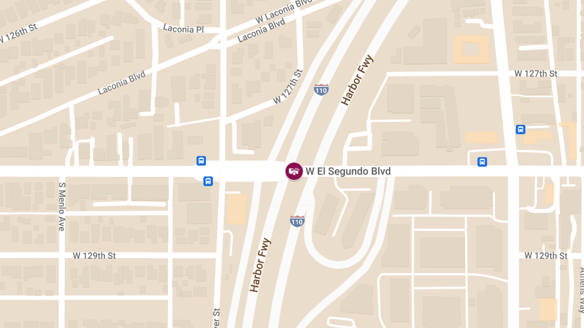 Injury Crash Reported at 737 W El Segundo Blvd